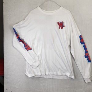 Kool-Aid Man Kraft Mens 2XL White Long Sleeve Graphic Tee Oh Yeah Shirt 50/52